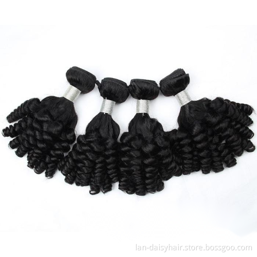 Indian Fumi Curly Bundles 3 Bundles 95g/Piece  Spiral Curl Remy Double Weft Natural Color Human Hair Bundles